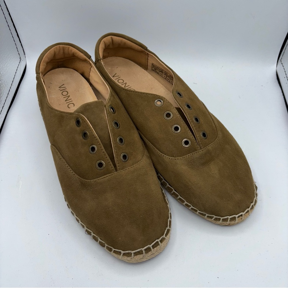Vionic Sandy Espadrille Lace Up Flats